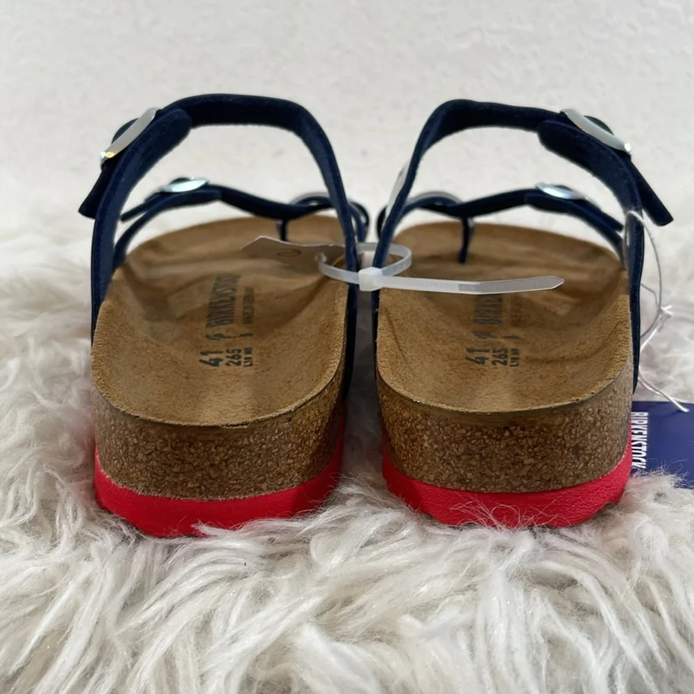 BIRKENSTOCK Ladies’ Mayari Dress Blue Patent Birko-flor Sandal Size 10 NEW - Picture 7 of 15